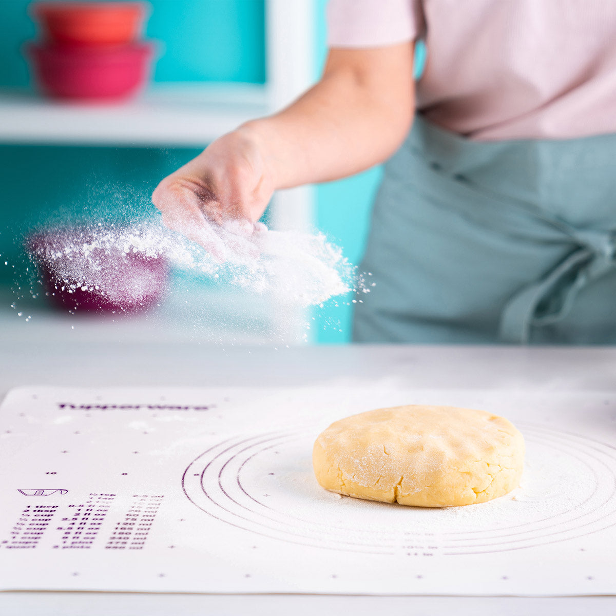 Tupperware? Pastry Sheet | Non-Slip Mat With Measuring Guides - Image 2