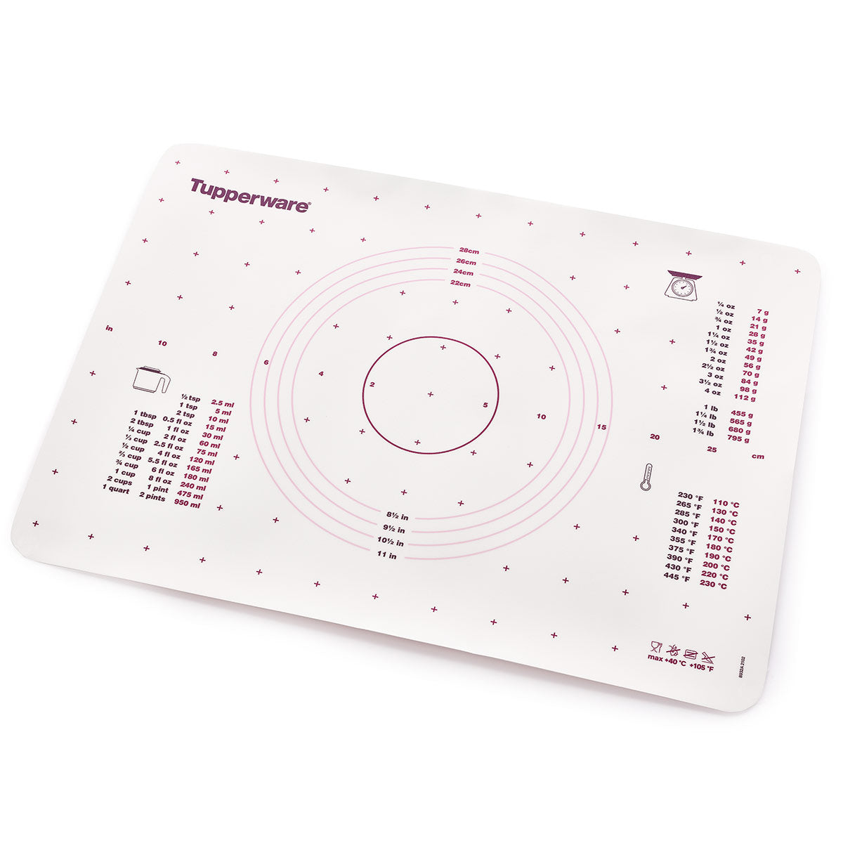 Tupperware? Pastry Sheet | Non-Slip Mat With Measuring Guides
