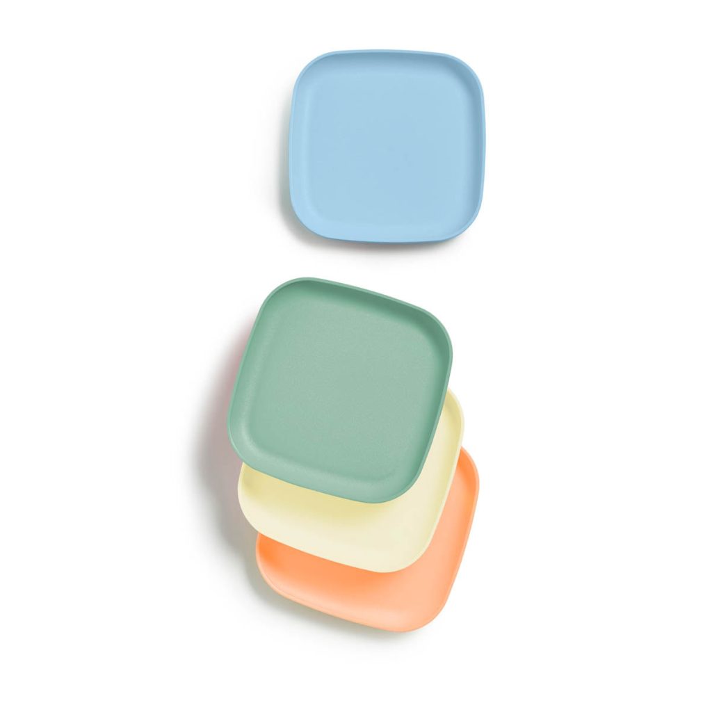 Square Luncheon Plates (Dreamy Pastels)